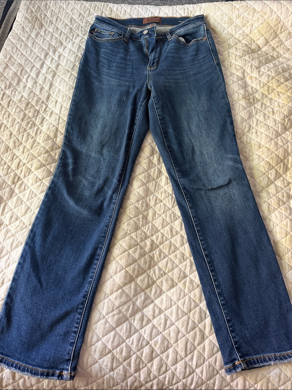 Judy Blue Women's Straight-Leg Jeans in Dark Blue Wash